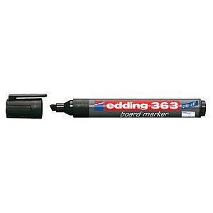 Edding - Viltstift edding 363 whiteboard schuin 1-5mm zwart  | 10 stuks