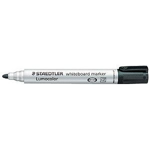 Staedtler - Viltstift 351 whiteboard rond 2mm zwart  | 10 stuks
