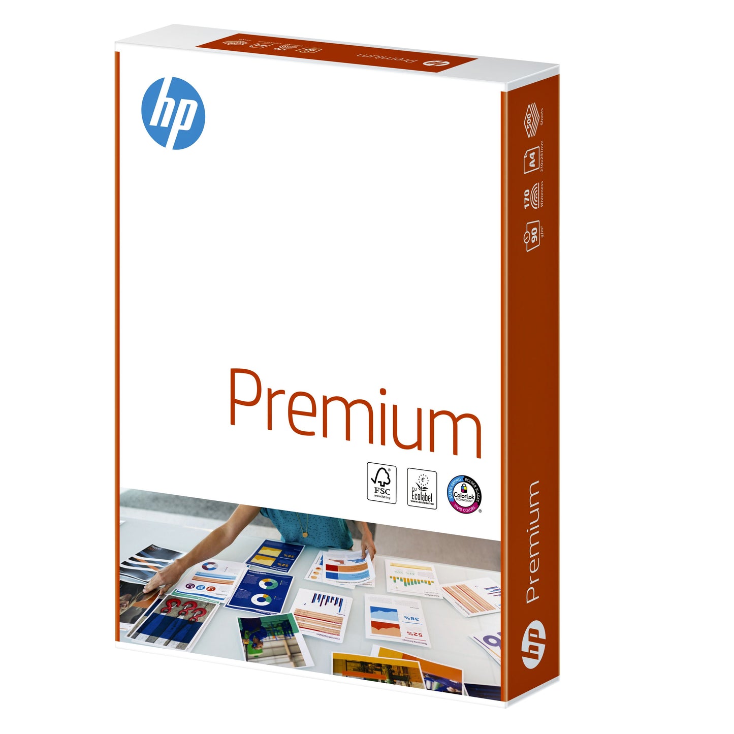 HP - Papel de copia premium a4 90gr blanco | 5 piezas