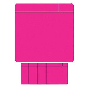 Smit Visual - Magneet scrum 75x75mm roze 5 stuks