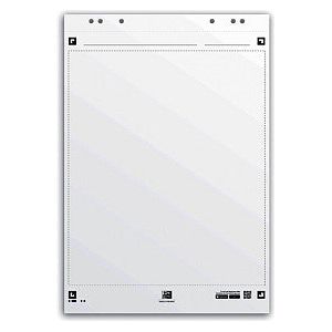Oxford - Flipoverpapier oxford smart 65x98cm blanco 90gr  | 3 stuks