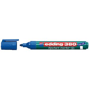 Edding - Viltstift edding 380 flipover rond 1.5-3mm blauw | Omdoos a 10 stuk