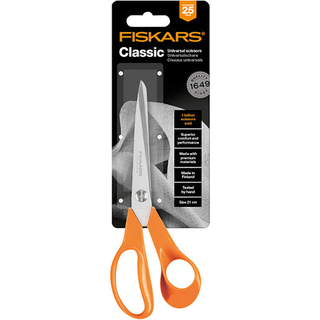 Fiskars -  Schaar  classic universeel 21cm oranje