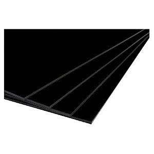 Quantore - Foamboard 50x70cm 2 - 5mm schwarz | 10 Stücke