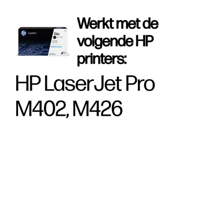 HP -  26A originele zwarte LaserJet tonercartridge