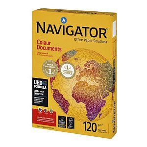 Papier copie Navigator Color Documents A4 120gr blanc 250 feuilles