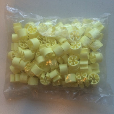 Klika - Mini rotulador sin imprimir amarillo claro 100 piezas