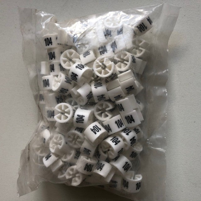 Klika -  Minimarker wit/zwart 104 100st