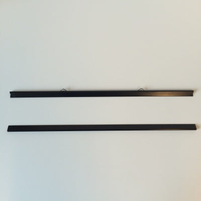 Klika -  Posterklemmen set 420 mm lang 0/2 zwart 70 stuks