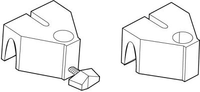 Klika - Morsetto per tubo su cestello in filo superiore-inferiore