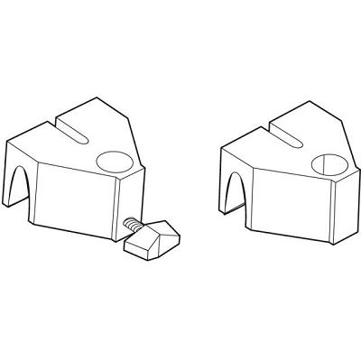 Klika - Abrazadera para tubo a cesta de alambre arriba-abajo
