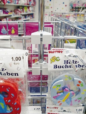 Klika - Morsetto per tubo su cestello in filo superiore-inferiore