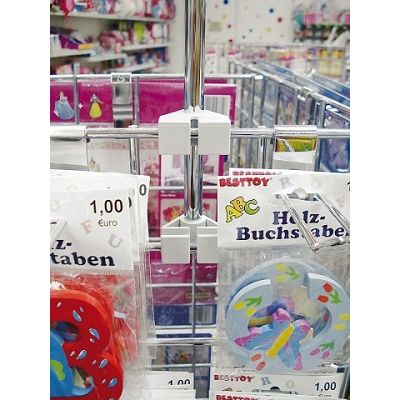 Klika - Abrazadera para tubo a cesta de alambre arriba-abajo