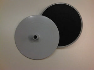 Klika -  Voetplaat rond diameter 16cm grijs zuig