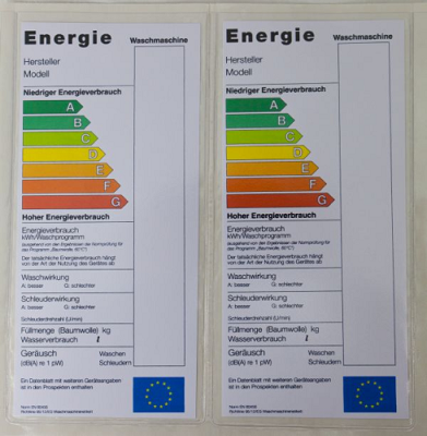 Klika - U-map zelfklevend Energielabel 120x235 - 2 stuks