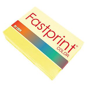 Fastprint - Kopieerpapier fastprint a4 80gr zwavelgeel | Pak a 500 vel | 5 stuks