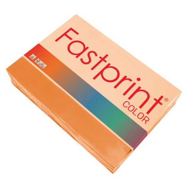 Fastprint - Kopieerpapier fastprint a4 120gr oranje | Pak a 250 vel | 5 stuks