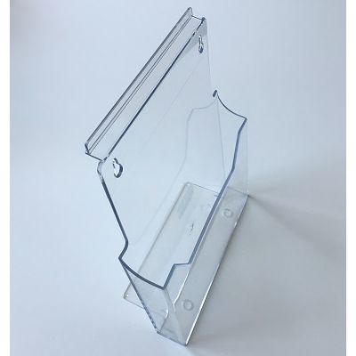 Klika - Bandeja para folletos A4 de pie para colgar en la pared