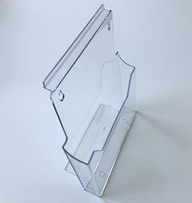 Klika - Brochure tray A4 standing hanging slat wall