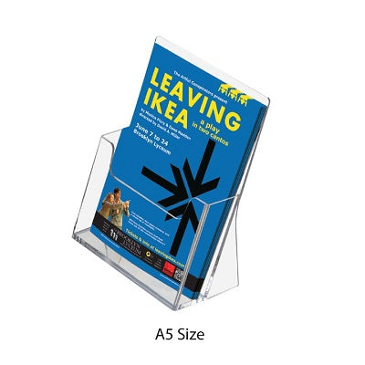 Klika - Bandeja para folletos A5 vertical transparente