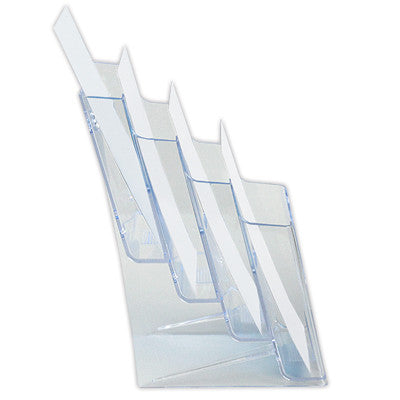 Klika - Brochure tray 4 compartments x A5 portrait