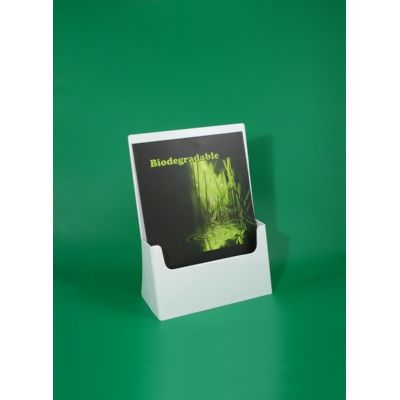 Klika - Prospektablage BIO A4 Hochformat, Farbe weiß