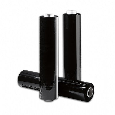 Klika - Film estirable 50cm x 0,20mmx 300m negro 9 piezas