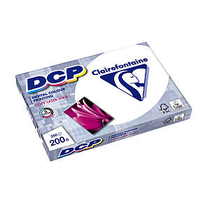 Clairefontaine - Laserpapier clairefontaine dcp a4 200gr wit | Pak a 250 vel