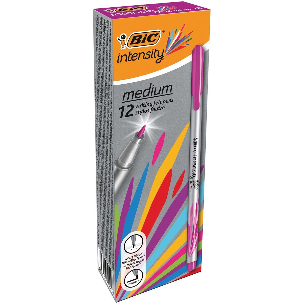 BIC - Intensité du fineliner, moyen, fuchsia