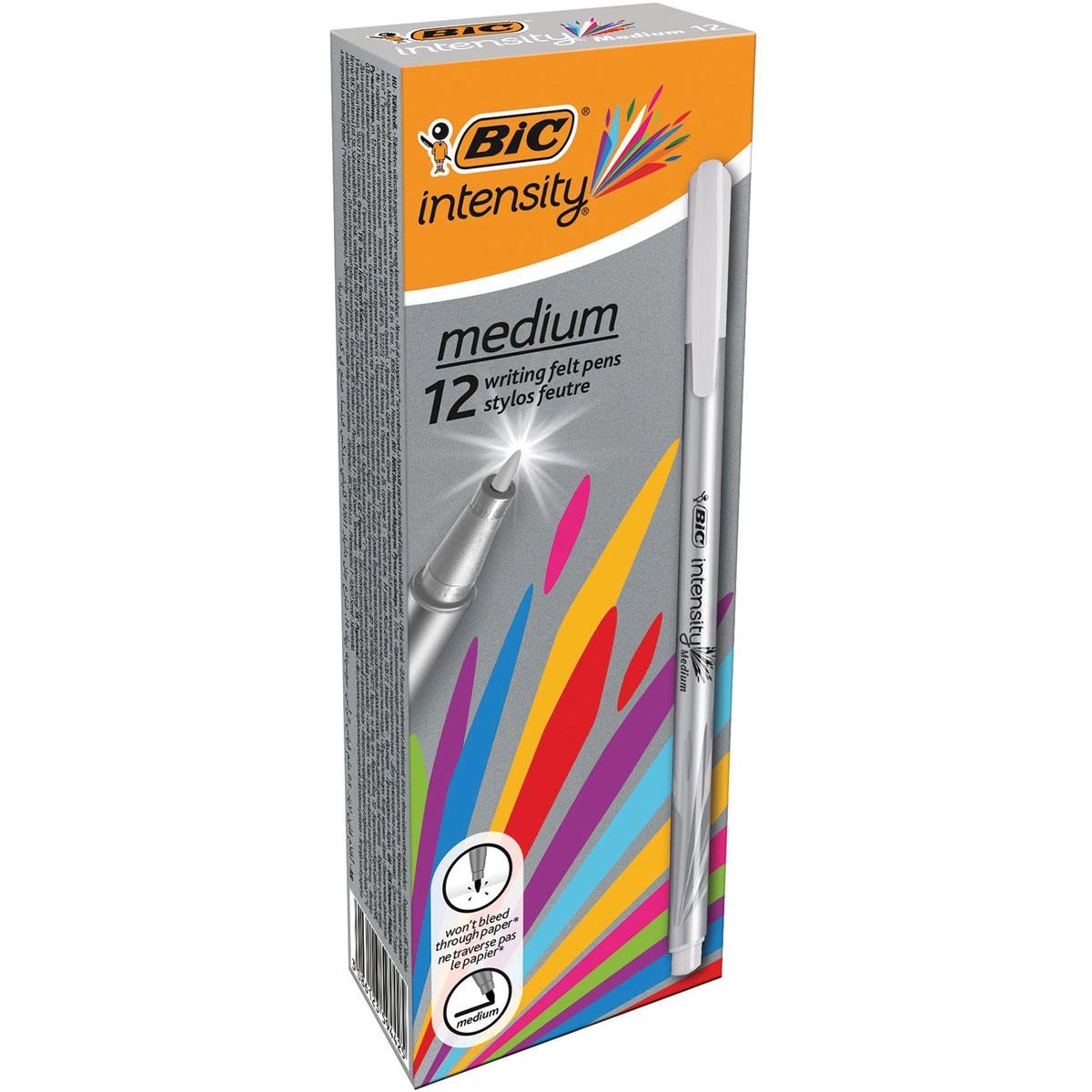 BIC - Intensité du fineliner, moyen, gris