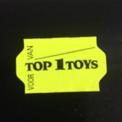 Klika -  Etiket 3219 TOP 1 TOYS fl. geel afneembr