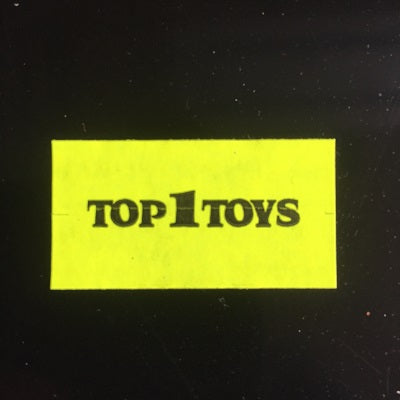 Klika -  Etiket 3719 TOP 1 TOYS fluor geel 2 stuks