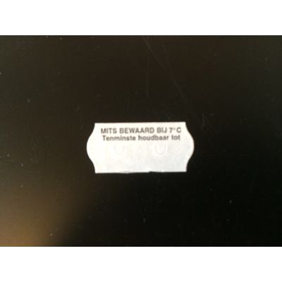 Klika -  Etiket 2612 wit perm 2-slit Mits bewaard