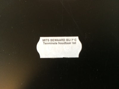 Klika - Label 2612 white perm 2-slit If stored