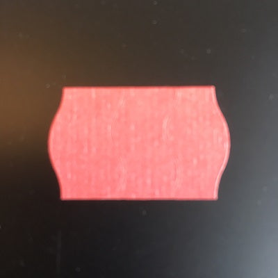 Klika -  Etiket 2616 licht-rood perm 2-slit golf 2 stuks