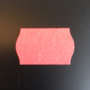 Klika -  Etiket 2616 licht-rood perm 2-slit golf 2 stuks