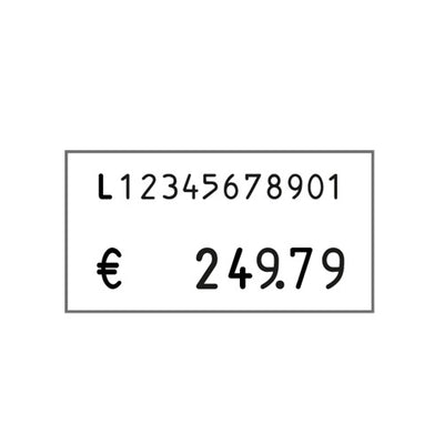 Klika -  Prijstang 20.37 voor 37x19mm