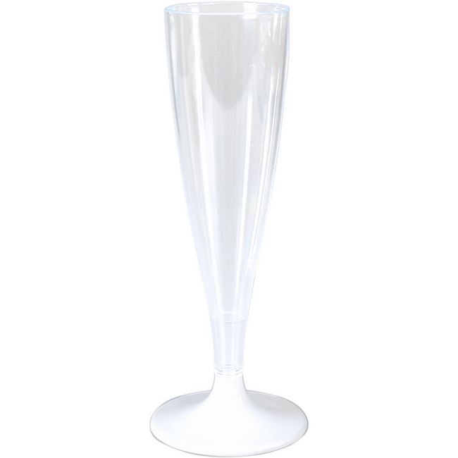 Goldplast - Glas | Champagnerglas Wiederverwendbar | Unzerbrechlich | Ps | 138ml | Transparent 6 Stück