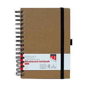 Quantore - Notebook A5 Spiral Line 192BLZ 80gr Kraft