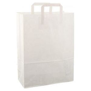 Sac en papier 32x15x43cm 50pcs blanc