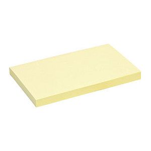 Quantore - Mémo Block 76x127mm jaune 100 feuilles