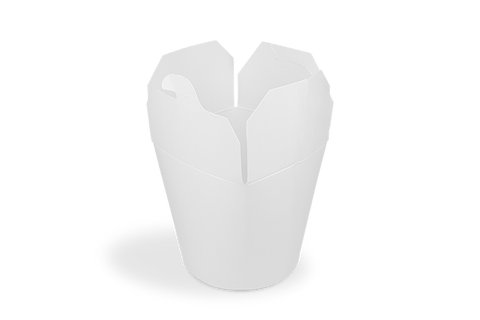 Klika - Wok to Go Cup 16oz 400ml Cardboard blanc | 500 pièces