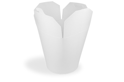 Klika - Wok to Go Cup 32oz 1000ml Cardboard blanc | 500 pièces