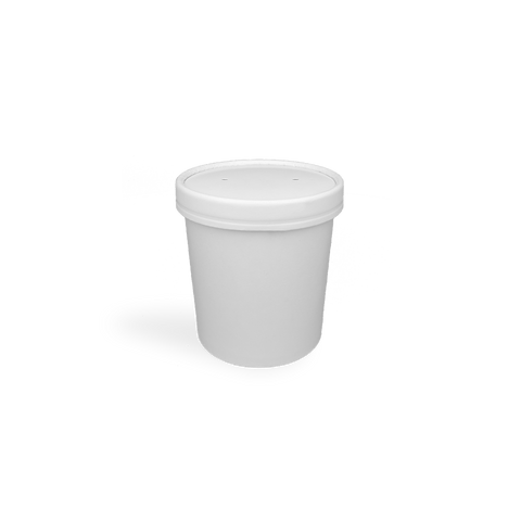 Klika - Cup à soupe 360 ​​ml Ø90 mm 12 oz en carton blanc | 500 pièces