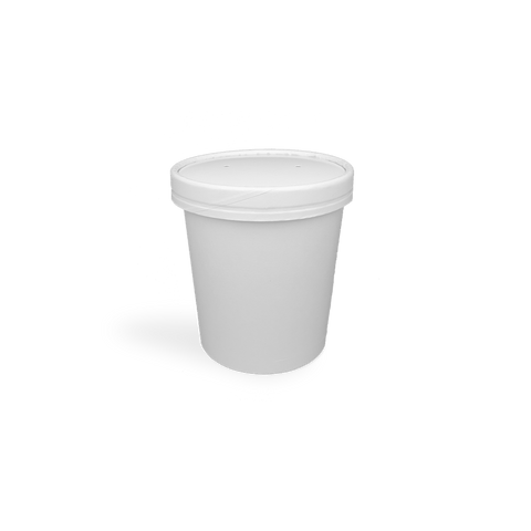 Klika - Tasse de soupe 450 ml Ø98 mm 16 oz en carton blanc | 500 pièces