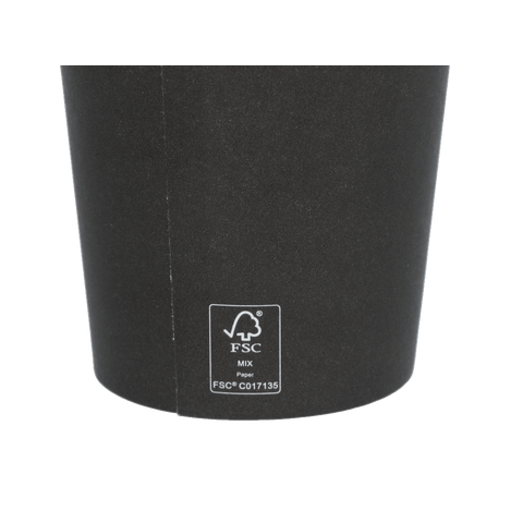 Klika - Kartonkaffeetasse 120cc 4oz Schwarz | 1000 Stücke