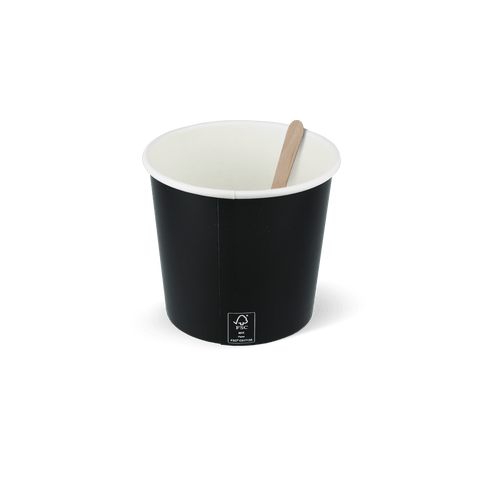 Klika - Pot à glace 360ml Ø90mm 12oz carton noir