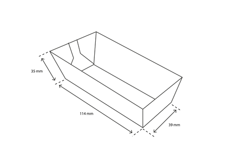 Klika - Croquette Trays A5 Kraft Bio | 1000 pièces