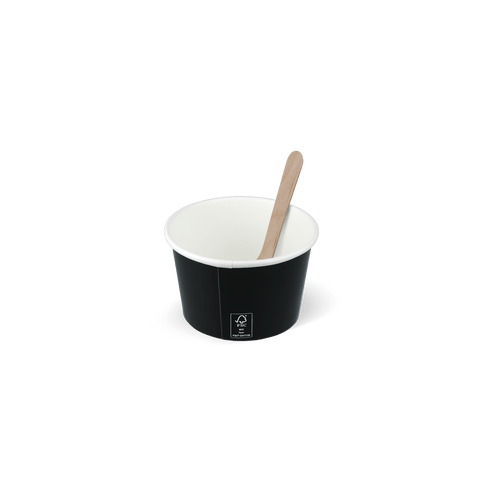 Klika - Baton Cup 120ml Ø78 mm 4oz en carton noir | 1000 pièces