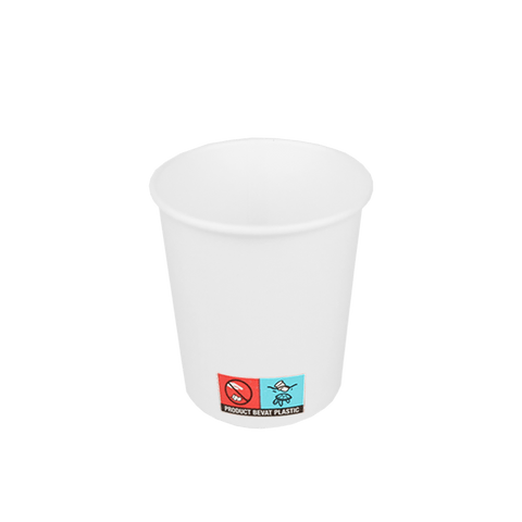 Klika - Cardboard coffee cup 120cc 4oz white